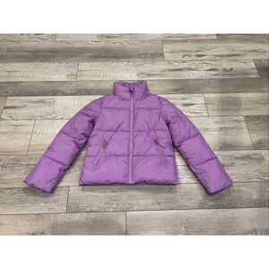 Zenana purple puffer coat jacket size S